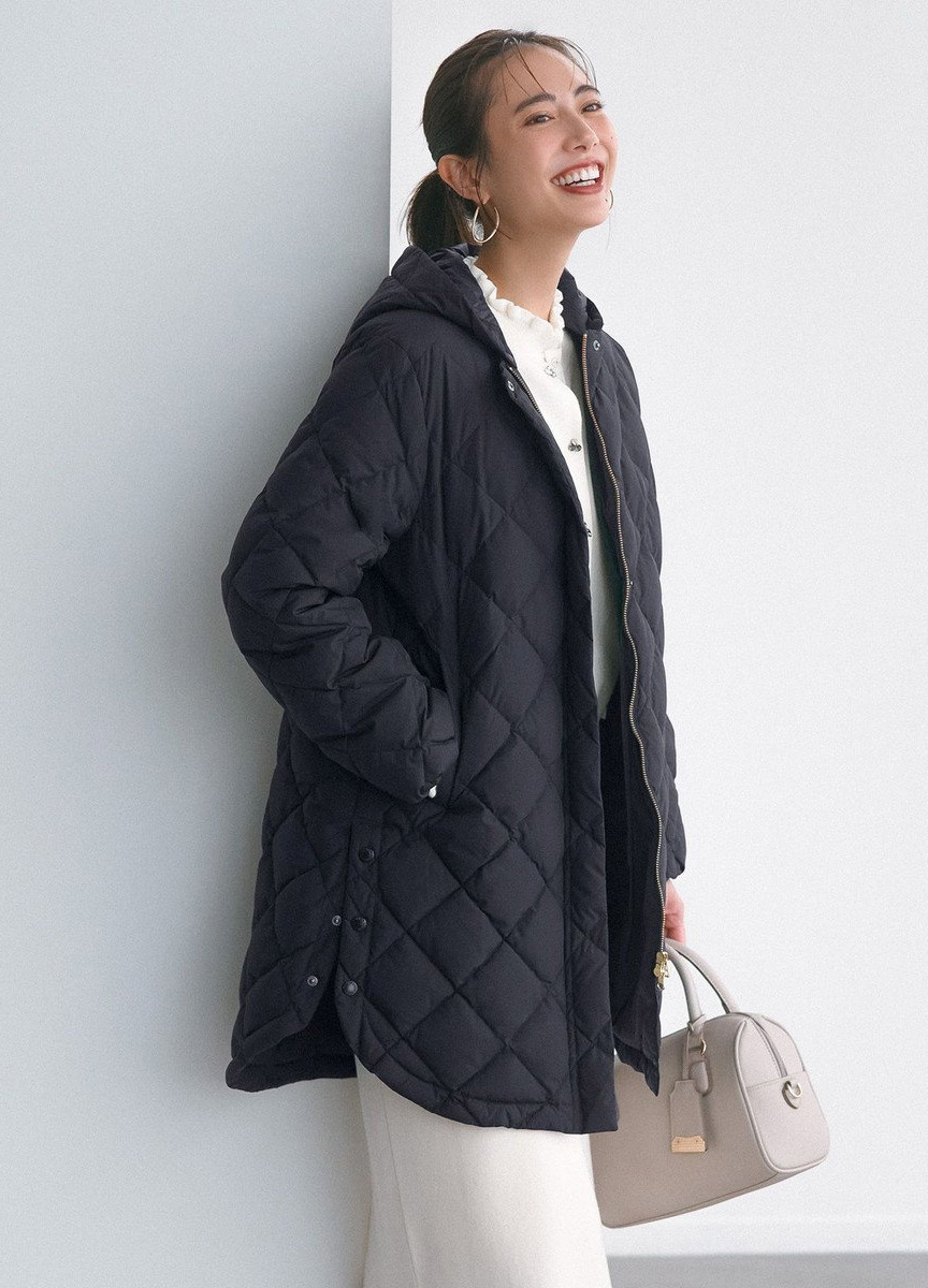 2WAY 拼接連帽羽絨外套